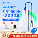 [罗永浩推荐]u8随身wifi 三网通移动4g无线路由器插卡车载无线上网卡托type-c转接三连神器 单网络（年套餐）