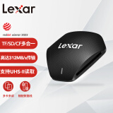 雷克沙（Lexar）USB3.1高速读卡器 TF/SD/CF 多功能三合一 支持UHS-II读取 适用相机行车监控内存卡 多卡多读