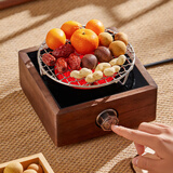 忆壶茶电陶炉小型煮茶器家用大功率静音烧水炉电热炉多功能新款蒸煮茶炉 【围炉烧烤】小方炉+15cm烤网