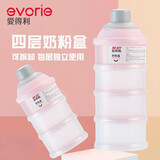 爱得利便携4层奶粉盒PP安全材质奶粉储存食品安全放心多功能辅食零食盒 四层奶粉盒