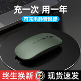 Niye【2025新品】适用华为无线蓝牙鼠标双模可充电静音游戏家用办公商务平板ipad笔记本电脑Mac耐也 无线充电墨绿色【充电版】