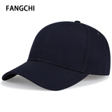 Fangchi 棒球帽大头围帽子男大脸显瘦加深加大潮流刺绣鸭舌帽男潮版帽子女夏软顶薄款加大码帽子 BQM-02藏青色光顶 加大码(59-65cm)