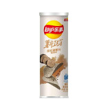 乐事（Lay's）新品薯片工坊玫瑰小龙虾牛油果味无限罐装桶装休闲零食罐装薯片 黑松露胡椒味104g*3