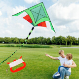 可爱布丁 儿童风筝线轮套装纸鸢户外玩具1.5米传奇风筝+7米尾飘+100米线柄