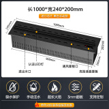 烨斯特3d智能雾化壁炉嵌入式电子壁炉欧式装饰电视柜背景仿真火焰加湿器 进口芯片手动升级款1000mm