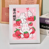 帕提拉（patila）diy手工制作钻石画卡通钻石画满钻贴画送女友闺蜜礼物少女心 7025+画布+钻石+工具+相框