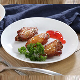 乐美雅（Luminarc)餐具饭碗无铅耐热面碗盘白色微波炉适用迪瓦丽时光款 6只N3331平盘7.5英寸口径19*2cm