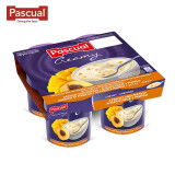 帕斯卡西班牙进口 常温希腊风味酸奶4*125g 杏子芒果味风味发酵全脂酸奶
