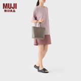 无印良品（MUJI） 手编包 环保材料 手提包菜篮子 编织包草编包 包包 女包 深棕色 大 长30*宽12*高30cm