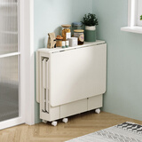 SOFS折叠餐桌家用小户型吃饭桌多功能移动伸缩折叠桌长方形简易餐桌椅 【收纳款】1.2米_1桌4凳