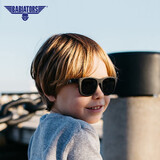 babiators 儿童太阳眼镜男女童婴幼儿宝宝遮阳婴儿墨镜休闲儿童墨镜防晒 摇滚黑 0-2岁