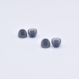 hiinears 适用SONY索尼MDR-EX750BT耳塞套耳套WI-1000X硅胶套H700耳帽 【透灰色中号2对】
