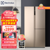伊莱克斯（Electrolux）60CM超薄421升双变频风冷无霜双开对开门家用T型电冰箱独立变温室大容量囤鲜节能低躁