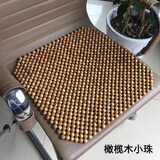 香樟木汽车座垫木珠子单片坐垫夏季通用大小车夏天透气单个凉席 橄榄木单片小珠