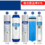 钻芯适用于密斯净水器滤芯max3.0TR50D1替换AR50DR50SR50SR75TR75通用 无水桶款全套五级