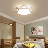 朗科达卧室灯led吸顶灯主卧简约现代书房灯具创意儿童房间灯2025年新款 镂空几何50CM三色36瓦