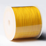 71号玉线编织线材0.4mm佛珠线穿珠蜜蜡手链项链吊坠绳串珠线细线 71号玉线金黄色(约100米)