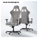 DXRACER 方程式系列 迪锐克斯电竞椅电脑椅人体工学椅子游戏椅办 灰白色 /布艺