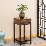 竹千变 花架 楠竹花架子盆景架阳台花架多层多肉花几中式客厅花架仿古置物创意花台 仿古小号花台（带抽）