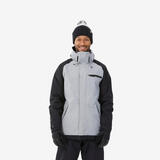 迪卡侬（DECATHLON）冬季户外运动滑雪服单板男防水防风保暖装备 SNB 100 【新款】男士灰色/黑色 滑雪衣 L