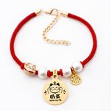 洛马斯宠物项圈激光刻字定制防丢猫咪狗狗铃铛防丢名字牌招财猫装饰颈圈 招财御猫+古风牌福+圆形金色 XS-建议体重2-6斤