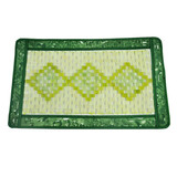 满乡玉宝 夏凉枕巾枕帘 夏季玉石枕头枕席清凉透气枕垫坦克链麻将凉席 款式一（中号） 尺寸如详情所示