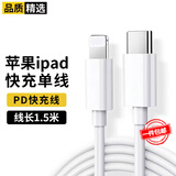 ZNNCO 适用苹果ipad pro平板充电器充电头2021/2020充电线air4/air5/mini6快充套装双Type-C数据线通用 苹果接口单线1.5米 全国联保 放心选购