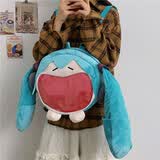 初音痛包毛绒大嘴单肩包卡通经典少女双肩包miku周边学生书包礼物 高端痛包双肩包(40*40)