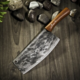 楚家刀 钨钢菜刀手工锻打厨师专业用切片切肉刀玄铁家用户撒厨房超快锋 家用轻薄型（夹钢）