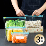 家の物语（KATEI STORY）日本食品保鲜袋密封袋食品级密实袋冰箱收纳袋辅食封口拉链自封袋 加厚保鲜袋小号3盒