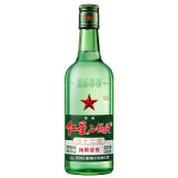 红星白酒 绿瓶清香型 纯粮酒固态发酵 高度口粮酒 北京怀柔总厂 43度 500mL 1瓶
