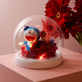 唯忆哆啦A梦永生鲜花红玫瑰氛围灯结婚纪念日生日礼物伴手礼