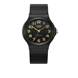 卡西欧（CASIO）手表学生小黑表简约指针石英电子表 手表男女考试手表时尚运动表 MQ-24-1B2 33mm小表盘