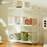 十一维度杯架置物架带门多功能收纳架客厅茶杯马克杯水杯架子厨房桌面架子