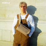 Subtle男女百搭单肩包斜挎包纯色简约水桶包户外百搭枕头包日常休闲背包 Khaki 09卡其色