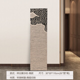 陋石坊新中式禅意仿古祥云展示柱落地摆件家居饰品客厅过道玄关装饰底座 Z009-1祥云石柱高款