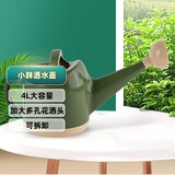 萌优优 小胖洒水壶 4L大容量浇花浇水加厚洒水壶浇花壶塑料花洒壶 绿色