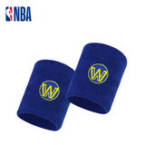 NBA休闲篮球护腕毛圈加厚跑步健身擦汗护手腕运动护具网球排球羽毛球 勇士队 2只 均码