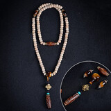 彩荷文玩天珠玛瑙吊坠配饰套餐虎眼石桶珠佛头小金刚星月菩提 11*8mm星月菩提+配饰无挂饰