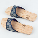 新款 木屐 男女款 木拖鞋夏季 居家浴室干爽平底凉拖鞋 蓝色男款 41