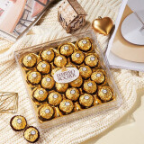 费列罗（Ferrero Rocher）进口榛果威化巧克力零食金莎巧克力礼盒婚礼喜糖生日情人节礼物 费列罗24粒礼盒装300g