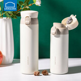 乐扣乐扣（LOCK&LOCK）缤纷弹跳盖保温杯水杯不锈钢杯316不锈钢学生男女便携随手杯 白色-350ml