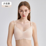 婧麒（JOYNCLEON）小贝壳孕妇哺乳内衣水纹舒适无痕薄款聚拢产后喂奶孕妇文胸 少女肤 XXL