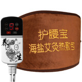 旭艾堂 电热艾灸海盐两用护腰宝保暖护腰带 腰间盘发热加热敷宫胃腰器具 海盐艾灸护腰（配艾绒包+海盐包）九挡控温可定时