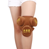 平直堂艾灸盒随身灸家用无烟包罐热敷艾灸布套艾炙器具熏蒸仪艾灸工具 咖三联膝盖灸布套1个（不含艾灸盒）