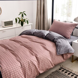 放心美学生宿舍三件套床上用品被套床单被子床垫枕头3件套单人被褥套装 淑女格 学生三件套（被套150*200cm）