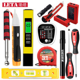 勒塔（LETA）验收新房工具套装12件 空鼓锤插座测试仪多功能水平尺记号笔LT774