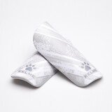 KELME/卡尔美新款足球比赛护腿板成人减震防滑学生护小腿插板加厚儿童青训护具 白灰色 M(推荐身高135CM-160CM)