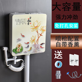 明哲厕所马桶蹲便器节能卫生间加厚冲水箱蹲便家用抽水挂墙式蹲坑水箱 金玉满堂水箱带喷枪