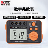 胜利仪器（VICTOR）VC60B数字兆欧表 绝缘电阻测试仪250V/500V/1000V 数字摇表